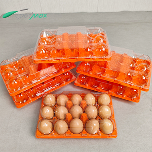 Supermarket Disposable <strong>Egg</strong> Packaging Box Food-Grade PET Plastic 15-Hole <strong>Egg</strong> Tray Blister Process Type - Product Image 4