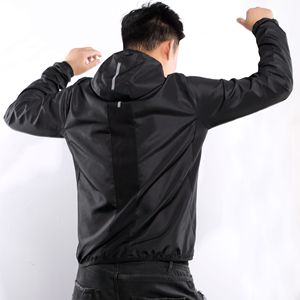 OEM Custom Logo <strong>Summer</strong> Lightweight Windbreaker <strong>Jacket</strong> <strong>Men</strong> Breathable Hooded Running <strong>Jacket</strong> | <strong>Men's</strong> Outdoor Sport <strong>Jackets</strong> - Product Image 2