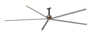Ventilateur de plafond industriel HVLS RTFANS pour grandes surfaces commerciales, options de taille 5,5 / 6,1 / 7,3 mètres, tension optimisée - Product Image 5