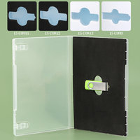 YUZMEI, caja de tarjeta de crédito de embalaje de memoria de plástico personalizada, caja de unidad Flash 1-USB con soporte para DVD, caja de regalo de llave USB Pendrive