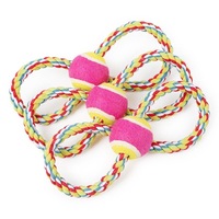 Jouet pour chien en corde de coton tressée en forme de huit, jouet de nettoyage des dents molaires pour chien, vente en gros