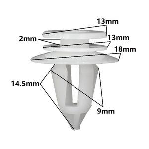 Clips de plástico para el interior del coche, sujetadores de panel de puerta para BMW E46 E90 E53 E70 E83 0527 - Product Image 2