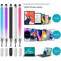 Stylet 2 en 1 pour iPad, iPhone, tablettes Android et Samsung, stylet capacitif à pointe fine pour tous les écrans tactiles