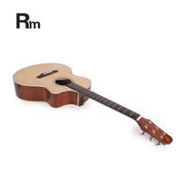 S36-JC Rm arc-en-ciel vente en gros, chine, haute qualité, bois de rose, épicéa, débutants, 41 pouces, JF cutaway, guitare acoustique