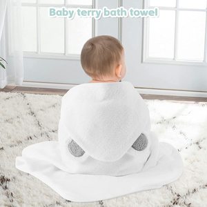 Set di asciugamani di bambù personalizzati <span class=keywords><strong>per</strong></span> bambini con cappuccio <span class=keywords><strong>accappatoio</strong></span> - Product Image 6