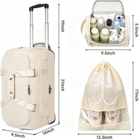 Sac de voyage pliable à roulettes, léger, avec poches organisatrices, imperméable, pour les voyages d'affaires, vente en gros d'usine