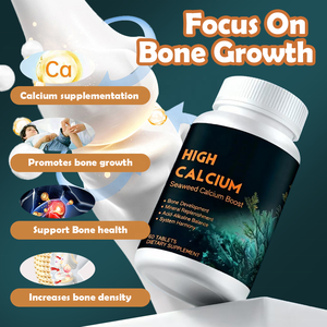 Supplément de calcium d'algues organiques OEM vitamine D3 K2 comprimés magnésium oligo-éléments tablette pour la santé des os force - Product Image 3