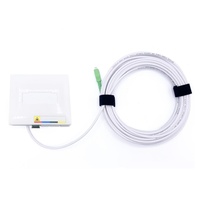 Cable de fibra óptica SC APC Pigtail con caja de terminación PTO FTTH, G657A2 4,0 MM White Pigtail Monomode 15M 20M 30M 50M