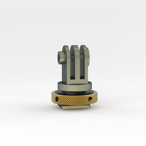 Base de Zapata Fría Mini de 3 Ranuras Compatible con <span class=keywords><strong>GoPro</strong></span> <span class=keywords><strong>HERO10</strong></span> - Adaptador de Aleación de Aluminio para Accesorios de Cámara de Acción Xiaomi Yi - Product Image 3