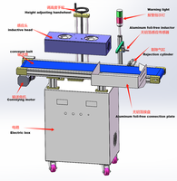 Scelleuse automatique à induction en acier inoxydable 304 pour gobelets à yaourt en bois et bouteilles de miel, scellage en une seconde, pour feuilles d'aluminium