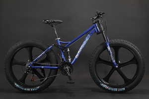 Venta al por mayor de fábrica 24/<span class=keywords><strong>26</strong></span> inglés 7/21/24/<span class=keywords><strong>27</strong></span>/30 velocidad <span class=keywords><strong>horquilla</strong></span> de acero suspensión completa de una pieza Fat Tire bicicletas de montaña - Product Image 6