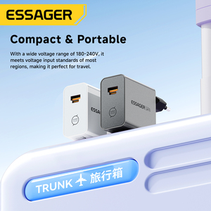 อะแดปเตอร์ชาร์จเร็ว ESSAGER ES-CD65 65 วัตต์ สำหรับโทรศัพท์มือถือ แล็ปท็อป ช่องเสียบ USB Type C PD <span class=keywords><strong>65W</strong></span> Gan  พร้อมปลั๊กแบบ US EU UK สำหรับ iPhone Xiaomi <span class=keywords><strong>Samsung</strong></span> - Product Image 6