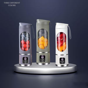 Mini-presse-agrumes électrique portable noir, extracteur de jus frais pour cuisine, lame en fer, moteur silencieux à faible bruit, alimentation USB pour voiture et camping-car - Product Image 4