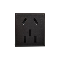 Prise de courant CA standard chinois 10A 250V, 5 broches, encastrable, 2+3 broches, pour armoire