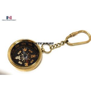 เข็มทิศทองเหลือง ALFA NAUTICAL แบบพกพา พร้อมคาราไบเนอร์ สำหรับการเดินป่าและการนำทางกลางแจ้ง - Product Image 3