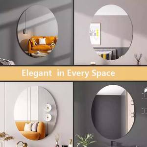 غير قابلة للكسر مرنة ذاتية اللصق من الأكريليك بتصميم أنيق ورقة مرآة بلاستيكية - Product Image 4