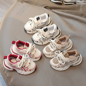 2024 nuevo estilo caliente niños y niñas zapatos deportivos suela suave malla transpirable papá zapatos para primavera otoño zapatos deportivos para niños - Product Image 4