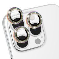 Protecteur d'objectif en cristal étanche pour iPhone 13 à 16 Pro Max, protecteur d'appareil photo pour iPhone 17 16 15 14 13 12 11