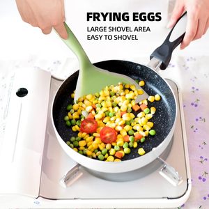 <span class=keywords><strong>Spatule</strong></span> <span class=keywords><strong>de</strong></span> cuisine en silicone et plastique, antiadhésive et résistante à la chaleur, pour poisson, crêpes, œufs, tamales et pizza - Product Image 4