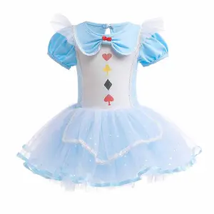 RTS yeni tasarım çocuklar bale Tutu dans kostümü elbise kızlar için bebek elbise prenses gemi hazır