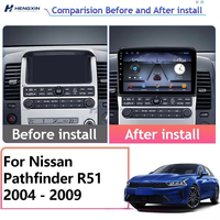 Nouvel écran intelligent Android grand format pour Nissan Pathfinder avec navigation et image de recul