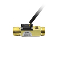 Sensor de Flujo de Agua de Latón de Alta Temperatura de 66 mm, 1-30 L/min, Medidor de Flujo Magnético de Efecto Hall para Sistemas de Calefacción Solar/Calderas