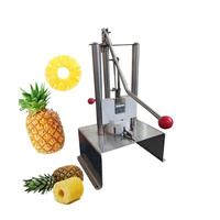 Machine manuelle à éplucher et à découper l'ananas en acier inoxydable 304, équipement de transformation de l'ananas à haute productivité pour boulangerie