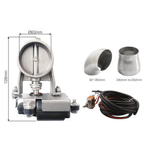 Soupape d'échappement Simoni Racing EV8 diamètre 63 mm avec interrupteur pour la réglage des systèmes d'échappement - Product Image 1