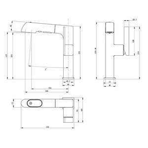 อ่างล้างหน้าทรงกลม ก๊อกน้ำแบบรูเดียว พื้นผิวเรียบ YQ10005P - Product Image 2