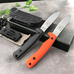 Cuchillo <span class=keywords><strong>de</strong></span> hoja fija EE-AGK con hoja lavada a <span class=keywords><strong>la</strong></span> piedra, mango G10, EDC, para exteriores, jungla, camping, caza, herramientas <span class=keywords><strong>de</strong></span> <span class=keywords><strong>supervivencia</strong></span> con funda - Product Image 4