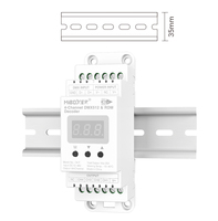Décodeur à tension constante DC12-48V (type rail) D4-T Rail DIN Contrôleur décodeur DMX512 et RDM 4 canaux