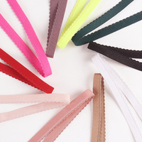 Usine En Gros Couleur Dents Bord Polyester Lingerie Sous-Vêtements Décorer Sangle Élastique Picot Bord Soutien-Gorge Sangle Bande Élastique