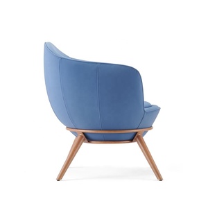 Muebles de estilo moderno con marco de madera maciza, sofá de tela de terciopelo, silla de salón de ocio - Product Image 3