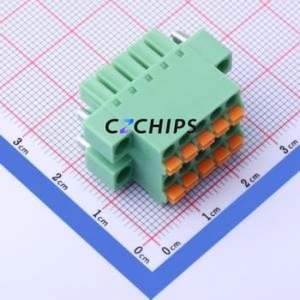 KF2EDGKNHM-3.81-2*5P Plug-in Terminal Block P=3.81mm Connector Plug Screw Fixing 2x5P 3.81mm - Product Image 1