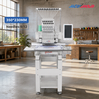 Machine à broder automatique à tête unique REVHON avec 12 aiguilles pour la décoration de vêtements en petites séries