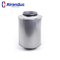 Silencieux rond RS pour conduit de ventilation Silencieux circulaire à atténuateur sonore