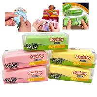 Jouets Squishy à Coque Croustillante en PU Souple Remplis de Fruits, Banane, Beurre, Barre de Chocolat – Jouets Anti-Stress à Presser, Vente en Gros Usine