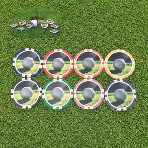 Jetons de poker de golf personnalisés de qualité supérieure 39 mm 10 g - Design personnalisé amusant pour le jeu sur le terrain, idéal pour le putting green, souvenir de club de golf - Product Image 1