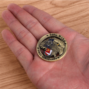 Custom Metal US The First marker Eagle Copper Challenge Coin - Product Image 5