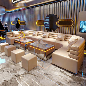 वाणिज्यिक फर्नीचर अनुकूलित रंग/शैली केटीवी क्लब कोने यू आकार के सोफे बार बूथ बैठने वाले रात क्लब बार फर्नीचर सेट - Product Image 2