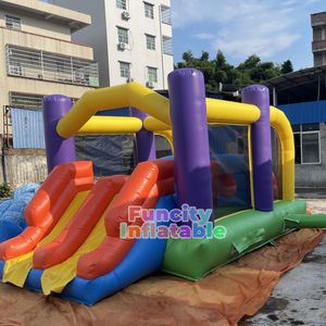 Niños al aire libre Castillo de salto inflable carrera de obstáculos gorila inflable tobogán hinchable - Product Image 6
