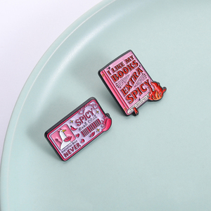 Broche <span class=keywords><strong>de</strong></span> club <span class=keywords><strong>de</strong></span> lecture SPICY, épingles en émail, JE AIMÉ <span class=keywords><strong>MON</strong></span> <span class=keywords><strong>LIVRE</strong></span> EXTRA PÉRÉ, broches, badge pour sac à dos, badge pour revers, bijoux <span class=keywords><strong>de</strong></span> mode, cadeaux pour amis - Product Image 1