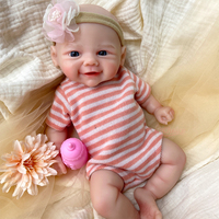 Boneka Bayi Baru Lahir 12 inci Figurine Silikon Reborn 30cm Buatan Tangan Teman Bermain Balita