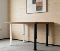 Pied de table en métal réglable en hauteur, support robuste et stable pour bureau, établi, meubles de bricolage