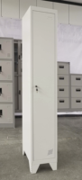 Casier en acier à une porte, armoire métallique avec barre de suspension pour employés, personnel, bureau, usine, école, salle de sport