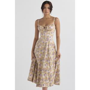 2025 vente chaude haut de gamme mode décontracté banlieue Style couleurs unies en mousseline de soie Spaghetti sangle Maxi <span class=keywords><strong>robe</strong></span> pour les femmes - Product Image 6
