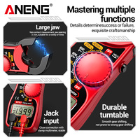 Multimeter Profesional Clamp Meter Digital Tegangan 1.45 Inci Jaringan Besar Arus Ncv Ohm Alat Detektor Tinggi Aneng Mt87