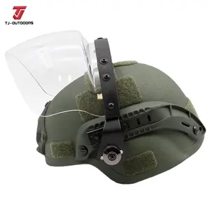 Equipamento de equipamento tático capacete de segurança de proteção de cabeça capacete de rosto cheio capacete tático máscara balística