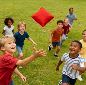 4 ''x 4'' Mini đôi khâu vịt vải baggo Bao quăng túi Đậu quăng cornhole túi với viên - Product Image 3