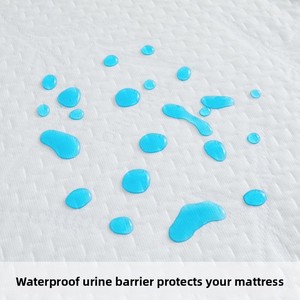 Protège-matelas bébé imperméable en jacquard à couche d'air en fibre de bambou - Product Image 5